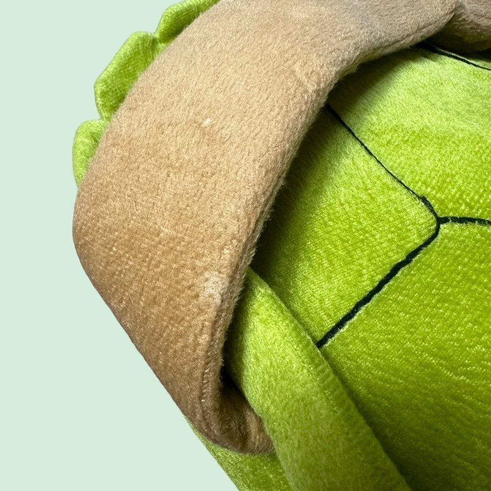 Vintage Teenage Mutant Ninja Turtles Soft Plush Pillow Book Bag Sleepover Toy